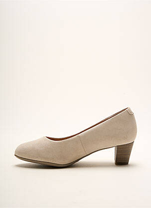 Escarpins nubuck talon de 4 à 6cm beige KARSTON femme