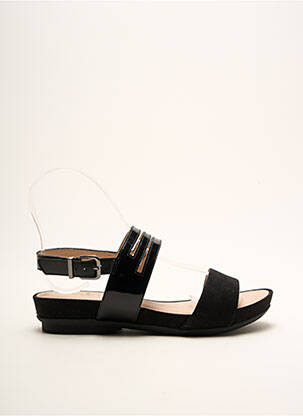 Sandales/nu pieds fermeture boucle(s) talon plat jusqu'à 3cm noir SWEET femme