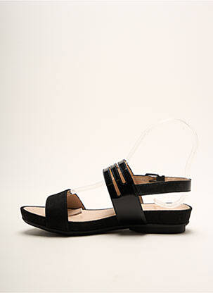 Sandales/nu pieds fermeture boucle(s) talon plat jusqu'à 3cm noir SWEET femme