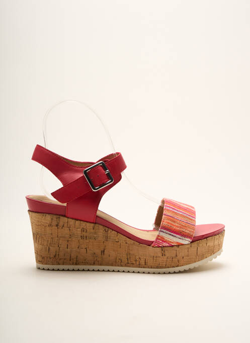 Sandales/Nu pieds rouge KARSTON pour femme