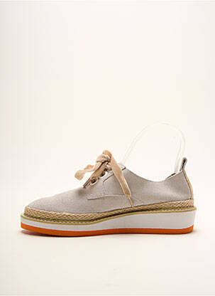 Espadrilles fermeture lacets talon plat jusqu'à 3cm orange TWOPENS femme