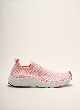 Baskets fermeture elastique talon plat jusqu'à 3cm rose LOTTO femme