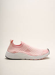 Baskets fermeture elastique talon plat jusqu'à 3cm rose LOTTO femme
