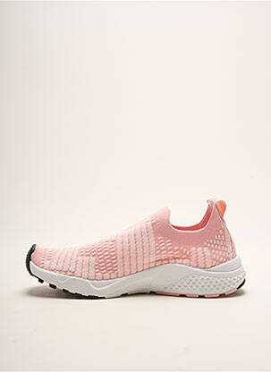 Baskets fermeture elastique talon plat jusqu'à 3cm rose LOTTO femme