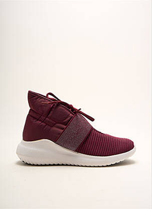 Baskets tissage satiné talon de 4 à 6cm violet LOTTO femme