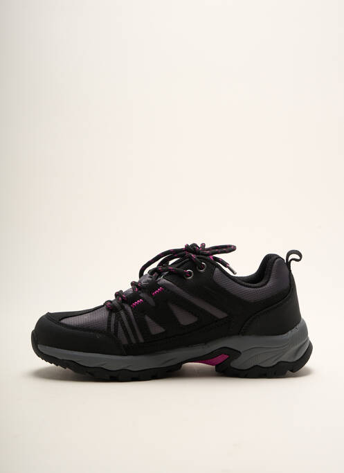 Baskets semelle amovible talon plat jusqu'à 3cm noir LOTTO femme