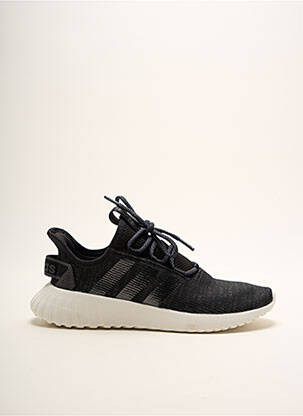Baskets tissage satiné talon de 4 à 6cm noir ADIDAS femme
