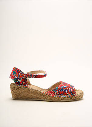 Espadrilles fermeture boucle(s) talon de 4 à 6cm rouge LA FIANCEE DU MEKONG femme
