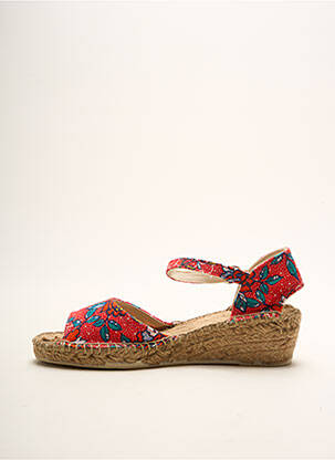 Espadrilles fermeture boucle(s) talon de 4 à 6cm rouge LA FIANCEE DU MEKONG femme