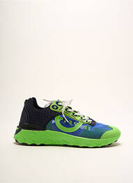 Baskets empiècements bout rond vert PLAYHAT homme