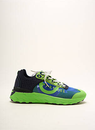 Baskets empiècements bout rond vert PLAYHAT homme