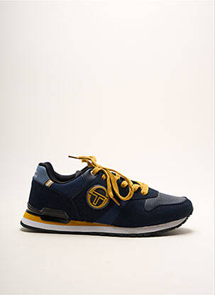 Baskets empiècements bout rond bleu SERGIO TACCHINI homme