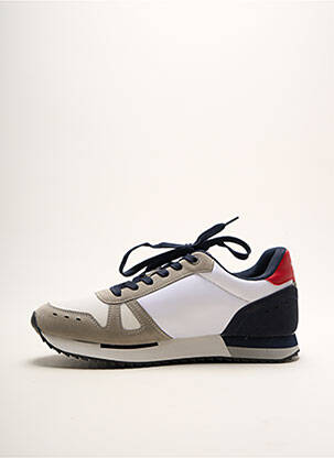 Baskets empiècements bout rond blanc U.S. POLO ASSN homme