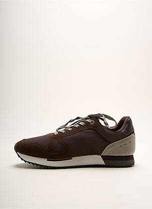 Baskets empiècements bout rond marron U.S. POLO ASSN homme
