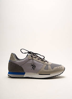 Baskets empiècements bout rond gris U.S. POLO ASSN homme