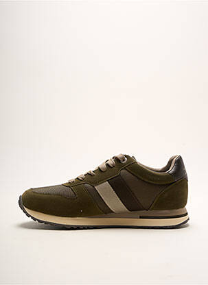 Baskets empiècements bout rond vert U.S. POLO ASSN homme