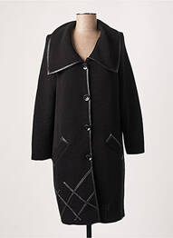 Gilet manches longues fermeture boutonnée sur le devant noir KARIN HERTZ femme