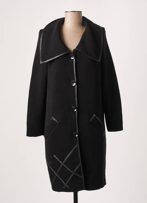 Gilet manches longues fermeture boutonnée sur le devant noir KARIN HERTZ femme
