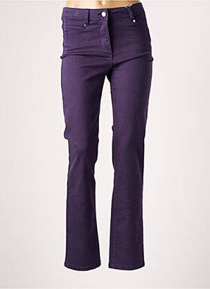 Pantalon droit violet DIANE LAURY pour femme