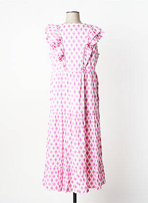 Robe mi-longue coupe fluide sans manche violet HATLEY femme