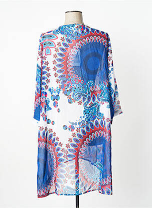 Robe de plage tissage crêpe bleu VERDISSIMA femme