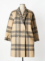 Manteau court poches sans capuche marron TWINSET femme