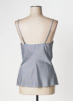 Top imprimé fantaisie sans manche gris MARJOLAINE femme