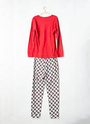 Pyjama rouge VERDISSIMA pour femme seconde vue