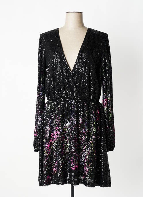 Robe mi-longue manches longues manches longues noir TWINSET femme