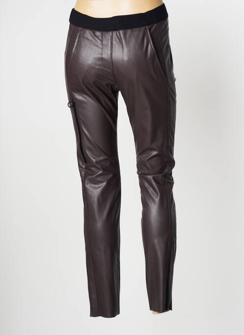 Pantalon slim marron ZERRES pour femme