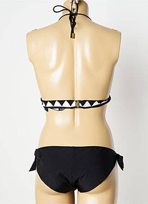 Maillot de bain 2 pièces fermeture liens à nouer haut soutien-gorge moulé orange ANDRES SARDA femme