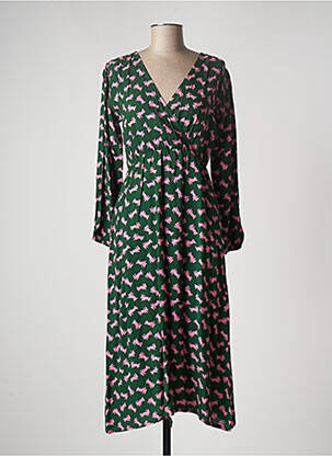 Robe longue manches longues manches longues vert COMPAÑIA FANTASTICA femme