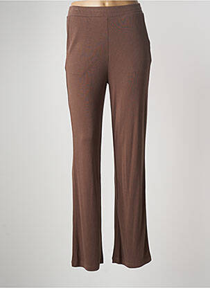 Legging tissage jersey taille normale marron YAYA femme