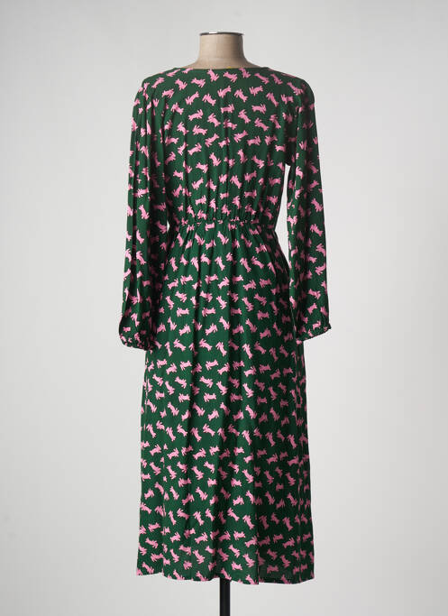 Robe longue manches longues manches longues vert COMPAÑIA FANTASTICA femme