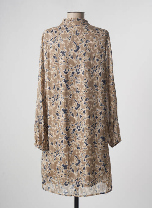 Robe mi-longue beige KAFFE pour femme