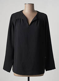 Blouse manches longues manches longues noir UNICA PLUS femme