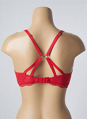 Soutien-gorge effet matière satinée haut triangles rouge FREYA femme