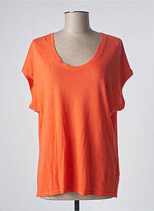 T-shirt orange RUE MAZARINE pour femme