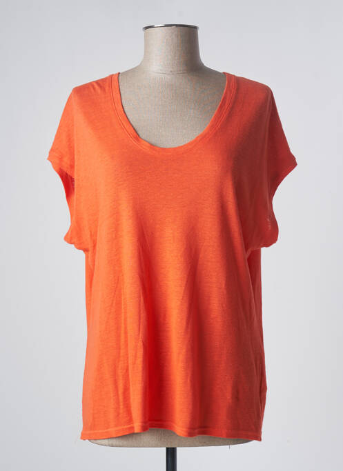T-shirt orange RUE MAZARINE pour femme
