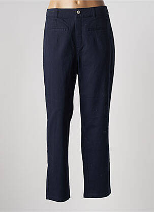 Pantalon droit tissage popeline taille normale bleu LA FIANCÉE femme