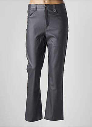 Pantalon slim taille haute taille haute gris B.YOUNG femme