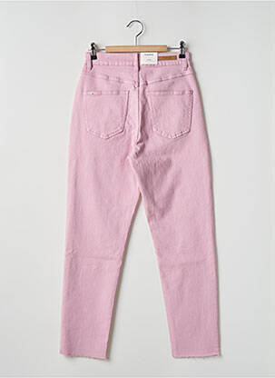 Jean coupe mom poches taille haute rose B.YOUNG femme