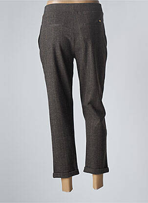 Pantalon 7/8 stretch taille normale marron LPB femme