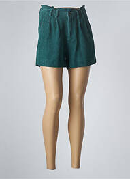 Short fermeture zippée sous rabat boutonné taille normale vert FREEMAN T.PORTER femme