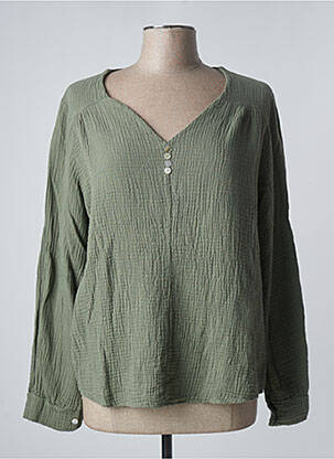Top vert MADE IN ITALY pour femme