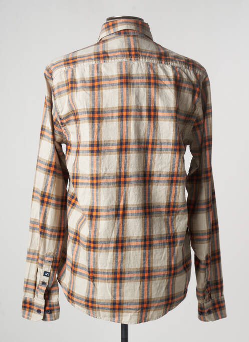 Chemise manches longues beige GARCIA pour homme