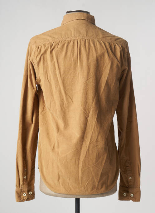 Chemise manches longues beige GARCIA pour homme