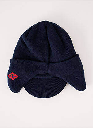 Bonnet autofixants bleu 3 POMMES garçon