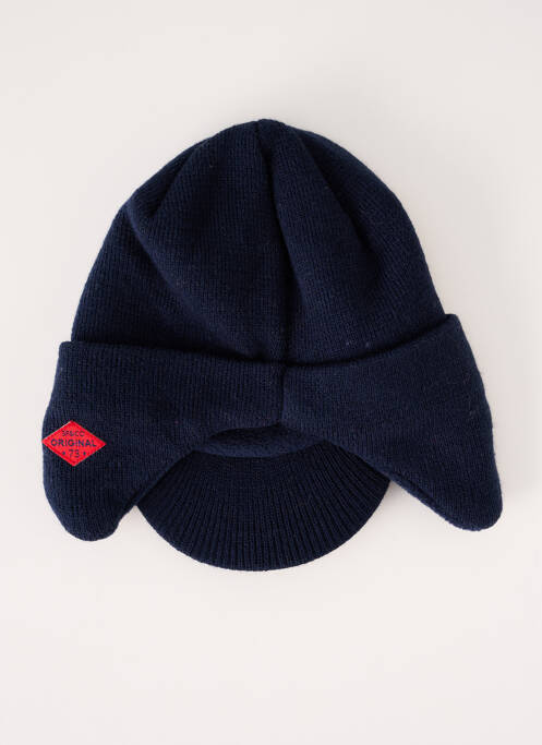 Bonnet bleu 3 POMMES pour garçon