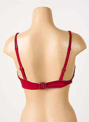 Haut de maillot de bain bretelles élastiquées amovibles haut soutien-gorge moulé rouge BELCOR femme